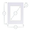 Nicola Spring Picture Photo Mount - to Fit Frame Size