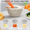 4-1 Colander with Bowl Set - Rotatable Colander Bowl with