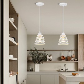PETITES ECREVISSES Industrial Pendant Light Retro Diameter 16 cm Chandelier Vintage Metal Ceiling Light E27 Adjustable Decoration