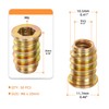 M6-1.0 x 10mm Threaded Insert for Wood Furniture Screw in