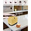 Pure Yellow Toaster Cover 2 Slice, Small Kitchen Appliance Covers,