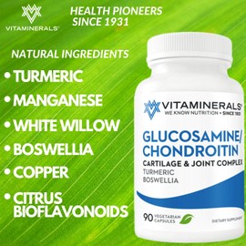 VITAMINERALS 128 Glucosamine Joint Support Glucosamine-Chondroitin Botanical Complex (90 Count)