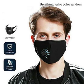 YNR Kids Boys Girls Face Mask Washable Breathable Reusable Mouth Protection Fun Printable (Black Air (Adult))
