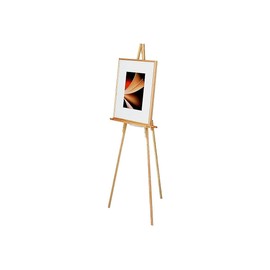 Quartet Display Easel, Hardwood, 64" Tall, 24" Display Ledge, 30 Lbs. Max. Weight, Natural Oak Finish (41EL)