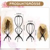 Lvefyti Pack of 2 50 cm High Wig Stands, Adjustable