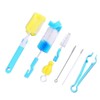 9 Cleaning Brushes, Blue Baby Bottle Cleaning Kit, Multipurpose Bottle
