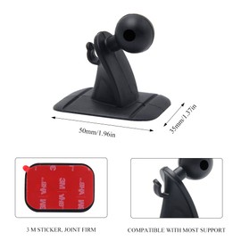Pilikoll 4 Stück 17mm Kugelkopf Basis Zubehör Kugelhalterung Zubehör Kunststoff Kugelkopf Kugelhalterungsbasis Autothese Lenkerhalterung für Autotelefonhalter