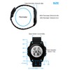 OLAZONE Ultra-Thin Minimalist Sports Waterproof Digital Watches Men with Wide-Angle