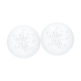 CAXUSD 2pcs Decorative Crystal Spheres Glass Orbs for Desktop and Outdoor Decor