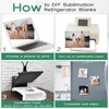 Xuhal 40 Pcs Sublimation Magnet Blanks Metal Bulk 2.16 x