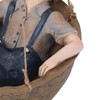 Hanging Boy Statue Hand Painted Rainproof Windproof Resin Outdoor Hanging