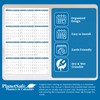 Sky Blue Dry-Erasable Wall Calendars with Marker and Eraser 36