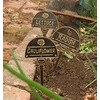 Black Country Metal Works Cast Brass Leek Vegetable Sign
