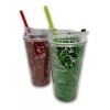24x7 Vaso Termo Con Termo Agua Acrilico Glitter Cute Kawaii