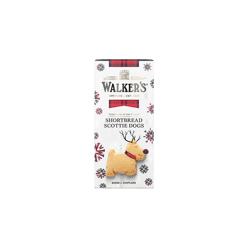 Walkers Shortbread – Festive Shortbread Scottie Dogs 125g - Pack