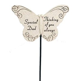 Memorial Butterfly Special Dad on Stick , Put By Grave Side