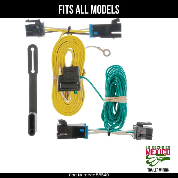 Curt For 03-24 Chevy 2500 Van 4 Pin Trailer Wiring