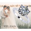 NANA Jewels Matrix 2.00ct (8mm) Round Zirconia 6 Prong Solitaire
