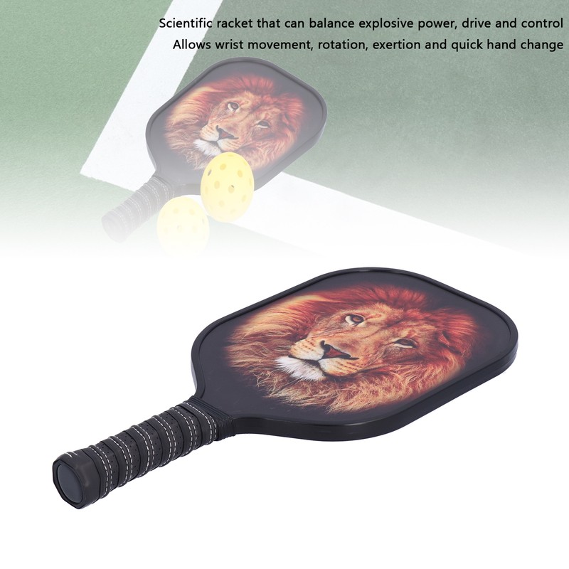 LEIJIAER Pickleball Paddle Set Carbon Fiber Face Racket with 2Pcs