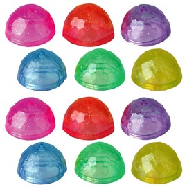 ArtCreativity Diamond Cut Poppers, Set of 12, Pop-Up Half Ball Toys in Assorted Colors, Old School Retro 90s Toys for Kids, Birthday Party Favors, Goodie Bag Fillers for Boys and Girls