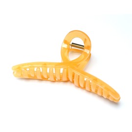 QinGoo Large Orange Hair Clip Giant Beautiful Women's Hair Clip Headdress Elegant Hair Accessory 1 Piece (13 cm x 6.2 cm, Orange)