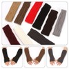 Gatuida 4pairs Fingerless Knitted Arm Warmers for Comfortable Gloves Thumbholes