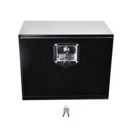 BIGREAT 18'' Inch Steel Underbody Truck Tool Box & T-Handle Latch Heavy Duty For Trucks Trailers RV ATV Pickup Trucks Flatbeds Organization Storage Job Tool Chest -18"(L) x 12"(W) x 14"(H) Black