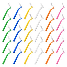 OHREN 30 Stück Interdentalbürsten mit Überzug, Zahnzwischenraumbürsten zur Reinigung und Erhaltung der Mundgesundheit (6 Farben)