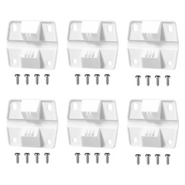 Cooler Plastic Hinges Replacement (6 Pack) Fit for Coleman Coolers Parts, Cooler Hinges Kit for Rubbermaid Parts Ice Chest (with Screws)
