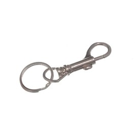 HIPSTER JAILORS KEY RING CLIP ON CLASP NICKEL PLATED STEEL ( pack of 1 )