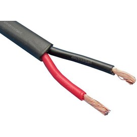 electrosmart 2 Core Twin Red/Black Copper Automotive Auto Boat Cable Wire 2 x 0.5mm Thin Wall Flat Stranded 12V 24V 11 Amp (2m)