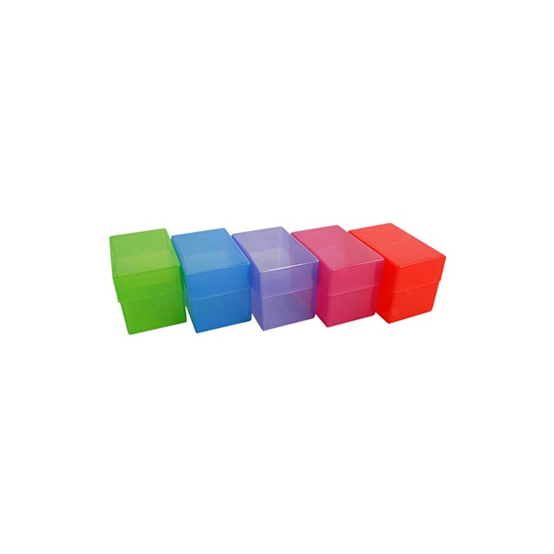 WestonBoxes Plastic Business Card Boxes - Holds 250 Business Cards