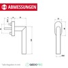 Stainless Steel Door Fitting, Door Handle on Round Rosette