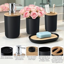 Juego de 4 Accesorios de Baño ModernoAccesorios De Baño