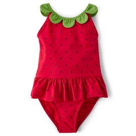 Gymboree,Girls,and Toddler One Piece Swimsuit Classic Red