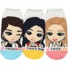 CUSTOMONACO Women's Kpop TWICE Cartoon Ankle Socks, 9-11 (3 Pairs