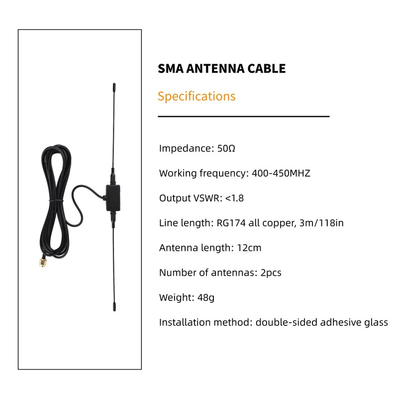 Lazmin Antena de Enchufe Macho, Antena de Amplificador de señal