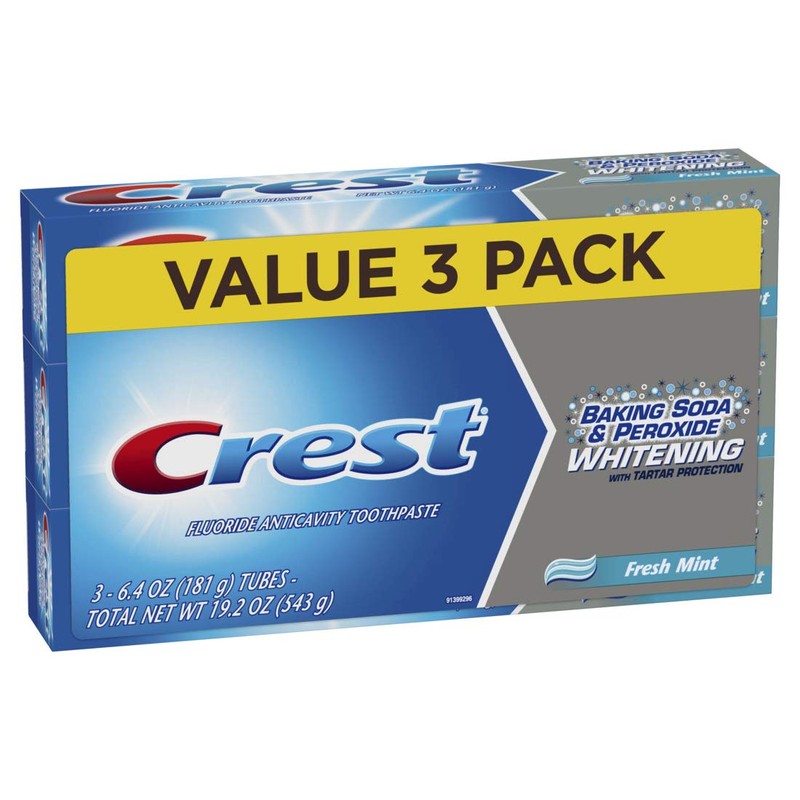 Crest Baking Soda & Peroxide Whitening With Tartar Protection Toothpaste,