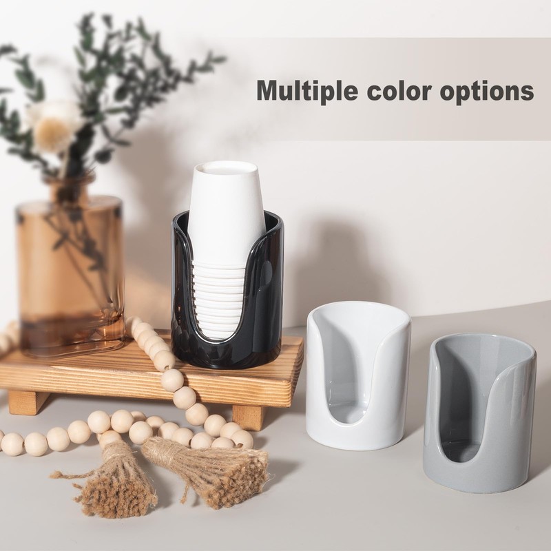Bathroom Cup Dispenser - Small Holder for Bathroom, Mouthwash Cups,