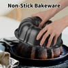 Novery 9.5" Non-stick Cake Pan, Heavy Duty Carbon Steel Fluted