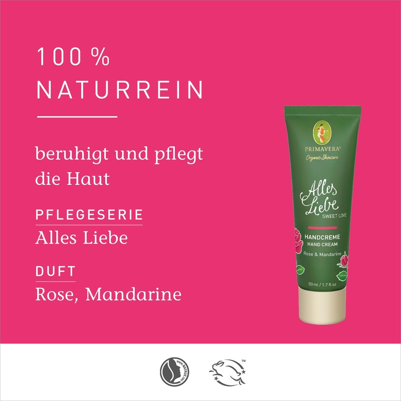 PRIMAVERA Alles Liebe Hand Cream 50 ml - Natural Cosmetics