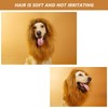 Lion Mane Wig for Dog Costume with Ears Pet Adjustable
