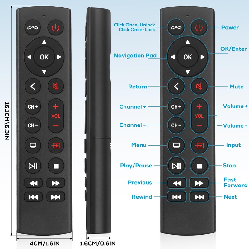 Universal Replacement Remote for Apple TV 4K & HD (All