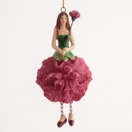 ROSEMARIE SCHULZ Heidelberg Carnations Flowers Girl Decorative Figure for Hanging Flower Figure Sculpture Flower Children