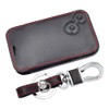 Happyit Leather Car Key Case Cover Key Ring for Renault