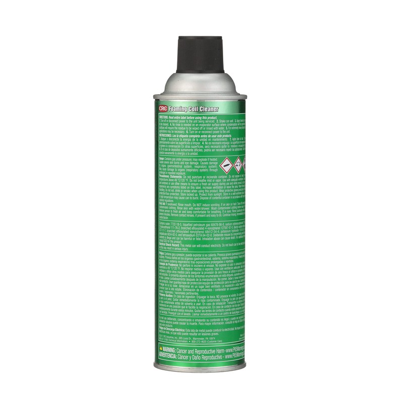 CRC Foaming Coil Cleaner, 18 Wt Oz, Water-Based, Heavy-Duty Cleaner