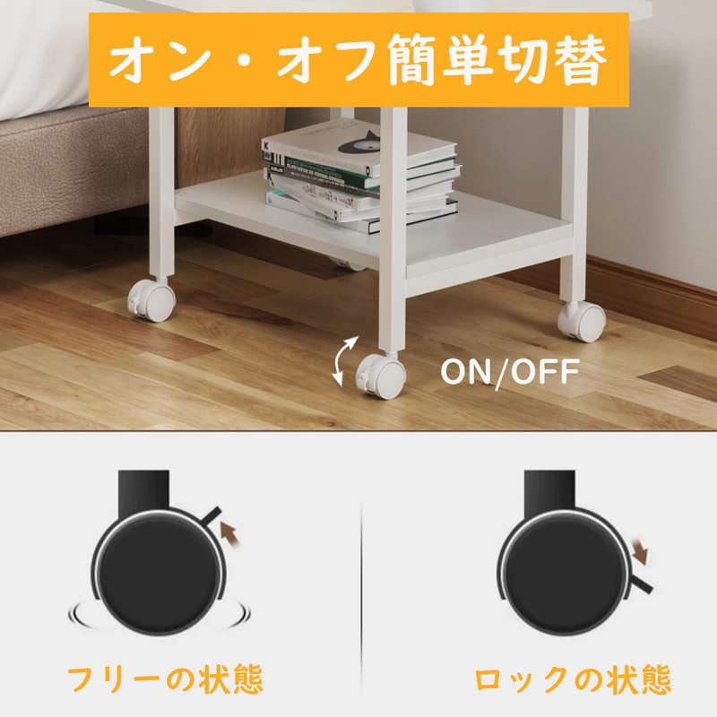 DEWEL M6 Caster with Stopper, 50 Diameter, 360° Rotation, Silent,