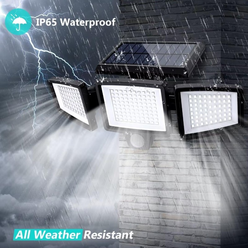 Tuffenough Solar Outdoor Lights 2500LM 210 LED Security Lights with