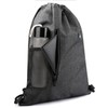 Gym Sack with Earphones Jack Drawstring Backpack Water-resistant Drawstring Bucket