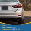 TOPUS Rear Bumper Tow Hook Cover for Mazda 6 Atenza